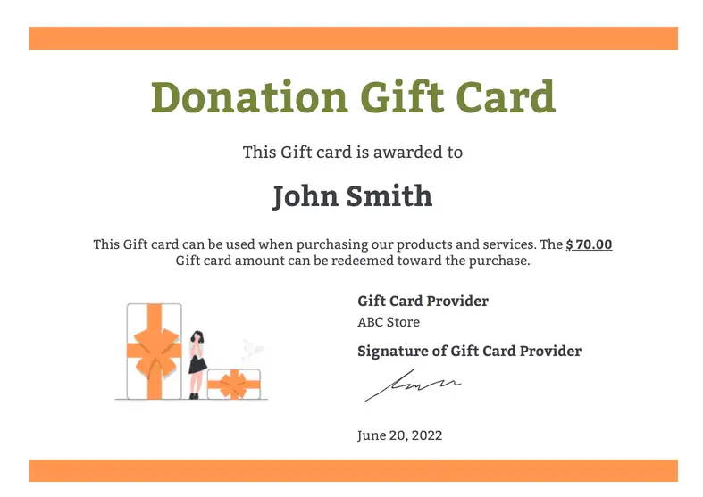 Free Gift Certificate Templates - PDF Templates | Jotform