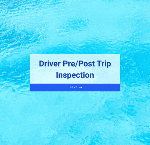 Form Templates: Driver PrePost Trip Inspection Form