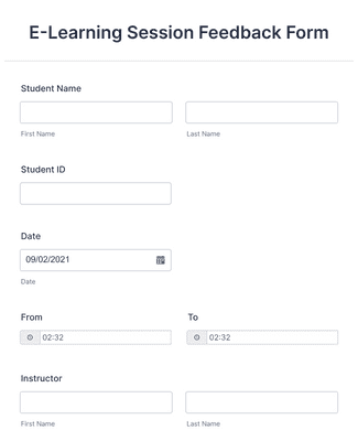Student Course Evaluation Form Template | Jotform