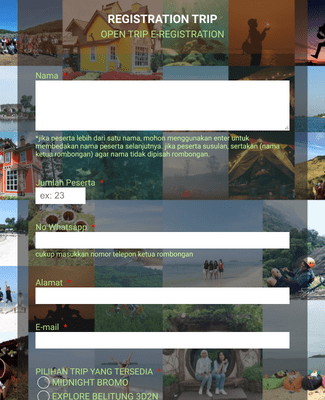 E-Registrasi Trip Shine Group