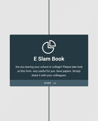 Form Templates: e Slam Book