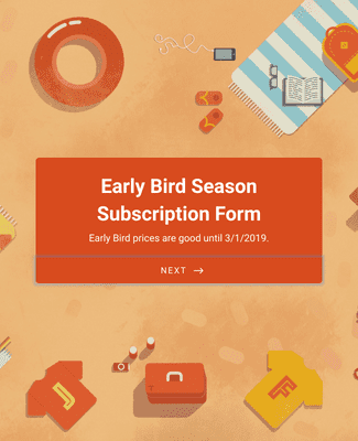 Early Bird Subscription Form