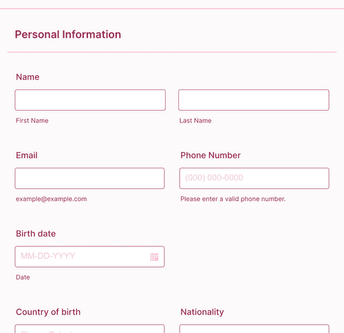 Early Pregnancy Self Referral Form Template | Jotform