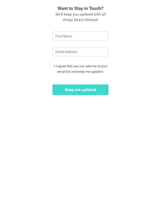 Email Capture Form Template | Jotform