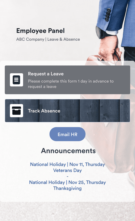 Employee Absence Tracking App