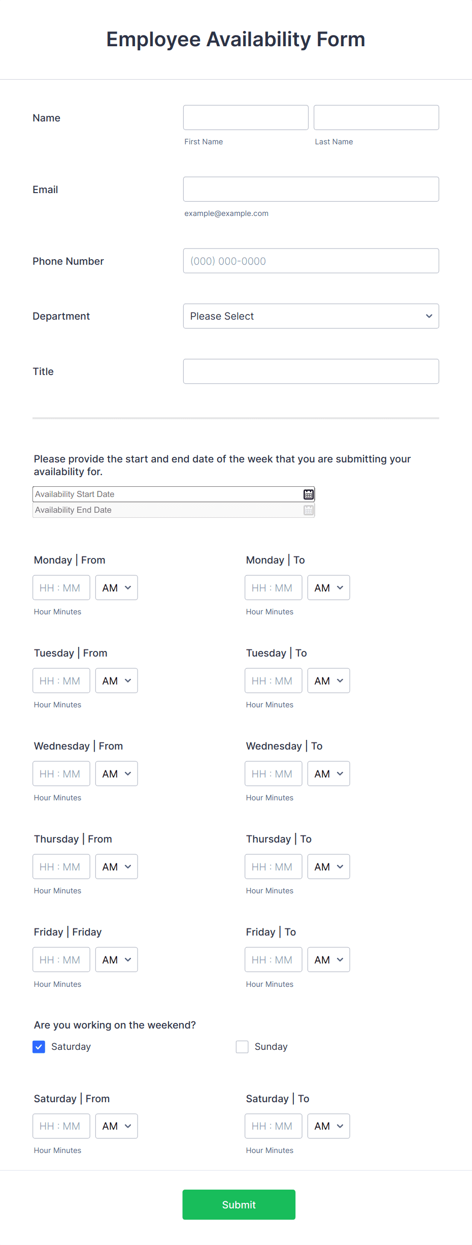 Template employee-availability-form