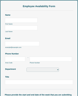 Employee Shift Change Form Template | Jotform