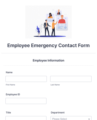 Form Templates: Employee Emergency Contact Form