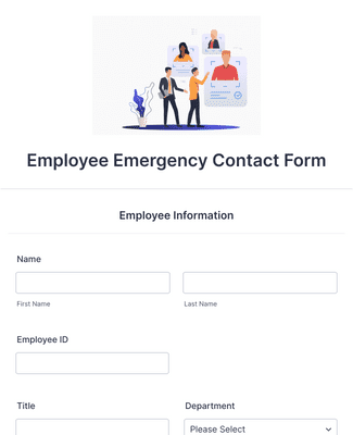 Form Templates: Employee Emergency Contact Form