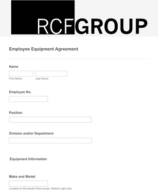 Form Templates: Employee Equipment Agreement