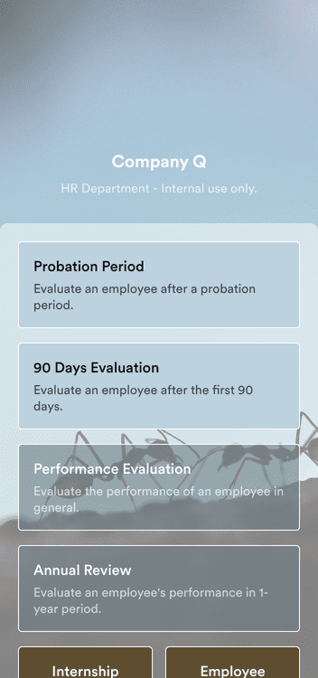 Employee Evaluation App
