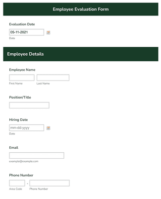 Employee Assessment Form Template Jotform Hot Sex Picture