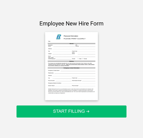 Employee New Hire Form Template | Jotform