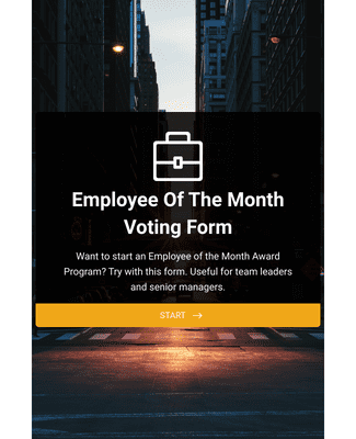 Form Templates: Employee Of The Month Voting Form
