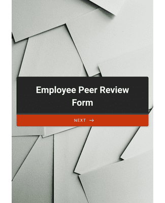 Employee Peer Review Template