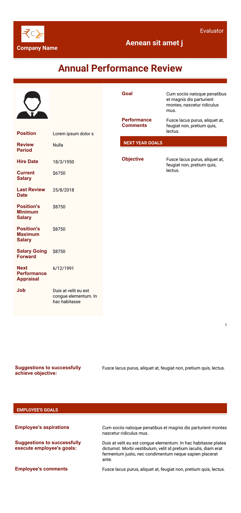 Employee Performance Evaluation Template - PDF Templates | Jotform Employee Performance Evaluation Template - PDF Templates | Jotform