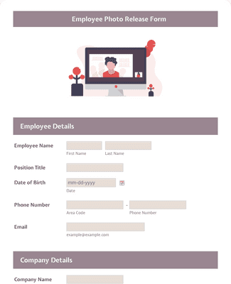 Form Templates: Employee Photo Release Form