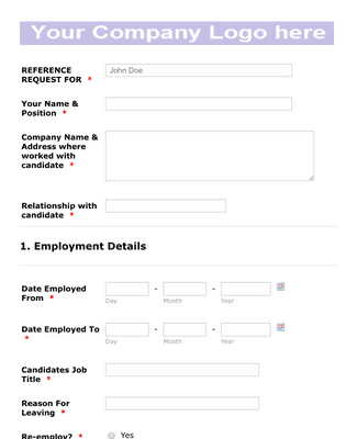 Employee Referral Form Template | JotForm