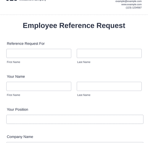 Recommendation Request Form Template | Jotform