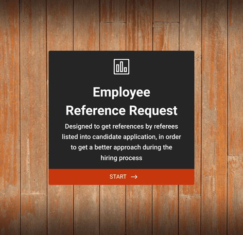 Form Templates: Employee Reference Request