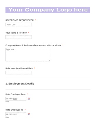 Recommendation Forms - Form Templates | Jotform