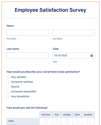 Project Satisfaction Survey Form Template | Jotform