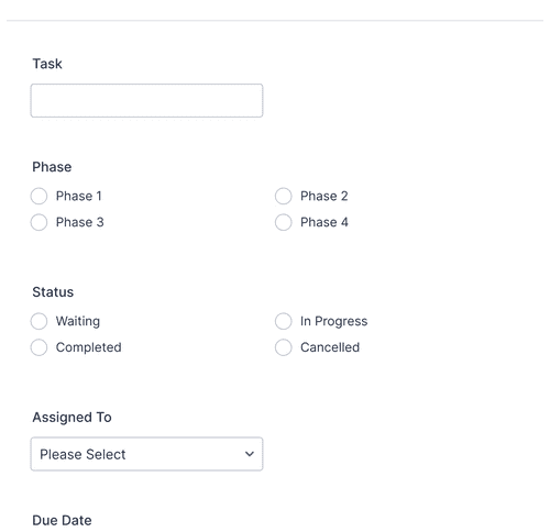 task assignment form