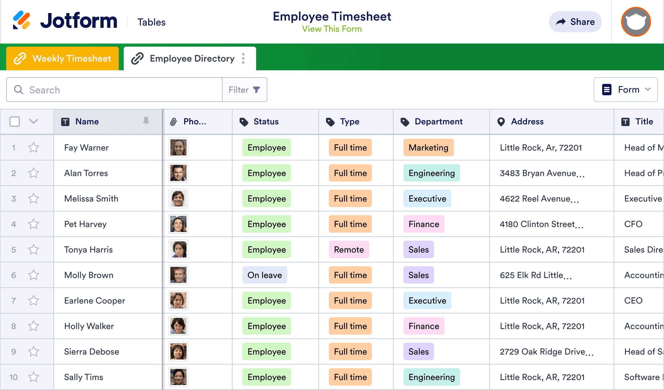 Employee Timesheet