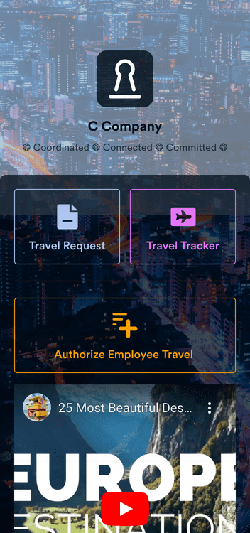 ac employee travel website