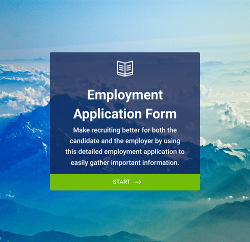 Form Templates: Employment Application Form