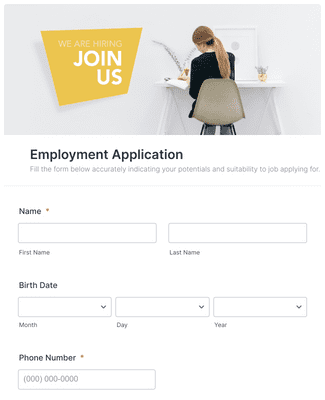 Editor Application Form Template | Jotform