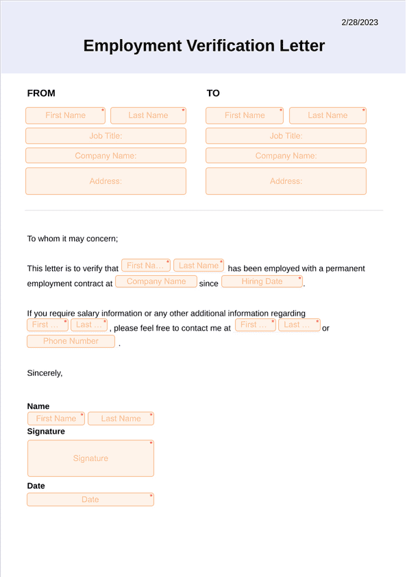 Employment Verification Letter Template Sign Templates Jotform