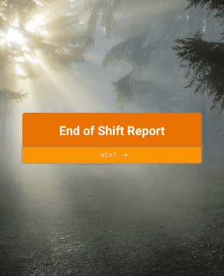 Form Templates: End Of Shift Report Form