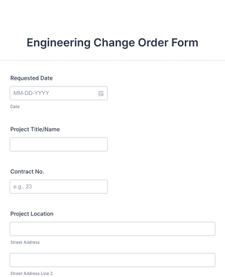 Work Change Order Form Template | Jotform