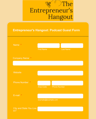 Entrepreneur's Hangout: Podcast Guest Form