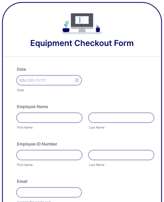 Equipment Checkout Form Template | Jotform