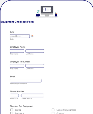 Equipment Checkout Form Template | Jotform