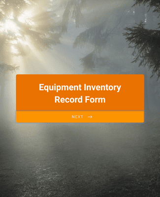 Form Templates: Equipment Inventory Record Form