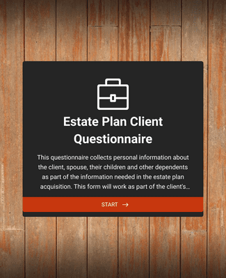 Estate Planning Client Questionnaire