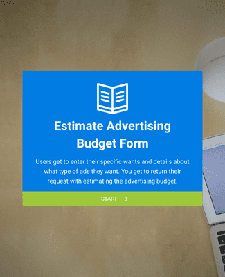 Form Templates: Estimate Advertising Budget Form