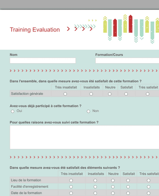 Form Templates: Evaluation De Formation 