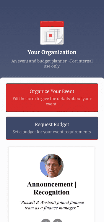 Event Budget Planner App
