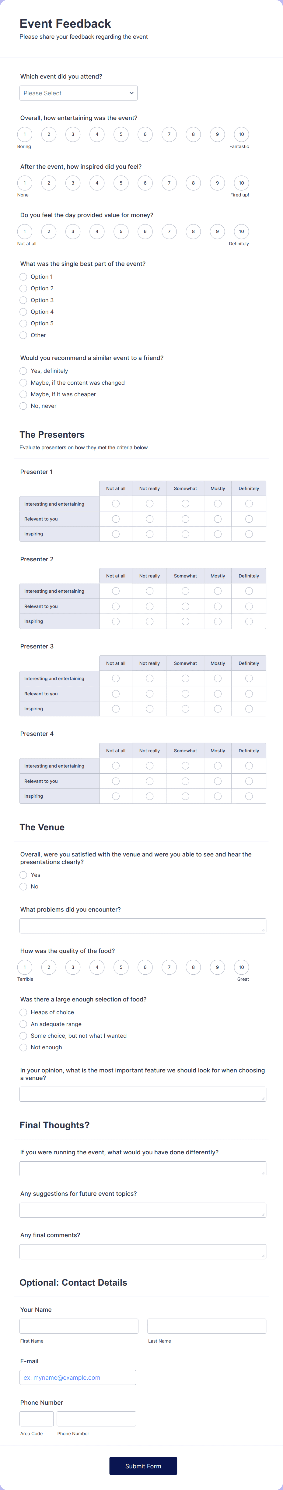 Template event-feedback-form