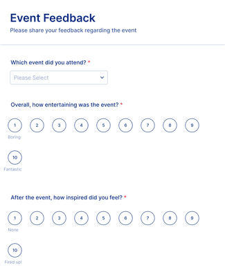 Contestant Feedback Form Template | Jotform
