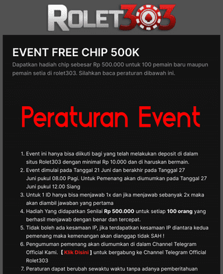 Form Templates: EVENT FREE CHIP 500K 