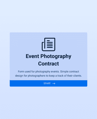 Event Photography Contract