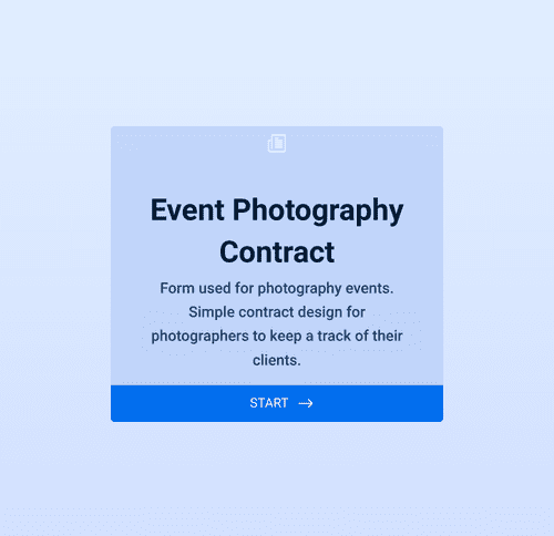 Form Templates: Event Photography Contract