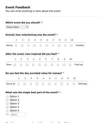 Event Presenter Feedback Form Template | Jotform