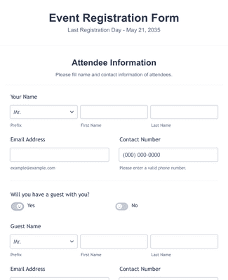 Terrace Community Event Form Template | Jotform
