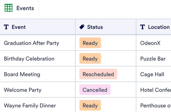 Template event-schedule-template